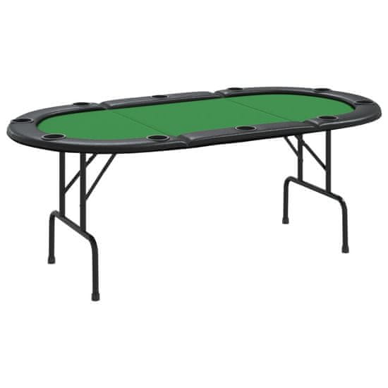 Vidaxl Zložljiva poker miza za 10 igralcev 206x106x75 cm