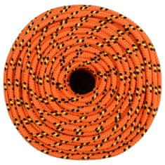 Vidaxl Vrv za čoln oranžna 8 mm 50 m polipropilen