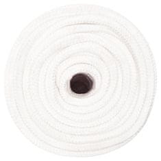 Vidaxl Vrv za čoln popolnoma bela 12 mm 25 m polipropilen