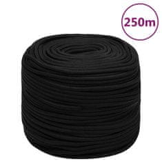 Vidaxl Delovna vrv črna 10 mm 250 m polipropilen