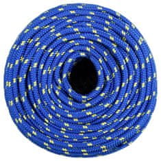 Vidaxl Vrv za čoln moder 10 mm 25 m polipropilen