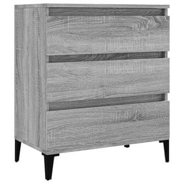 Vidaxl Komoda siva sonoma 60x35x70 cm inženirski les