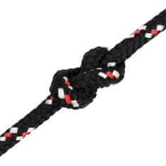 Vidaxl Vrv za čoln bela 10 mm 25 m polipropilen