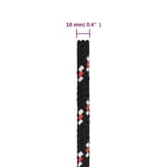 Vidaxl Vrv za čoln bela 10 mm 25 m polipropilen