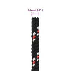 Vidaxl Vrv za čoln bela 14 mm 25 m polipropilen