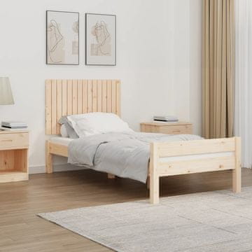Vidaxl vidaXL Vzglavje postelje 95,5x3x60 cm masivni borov les