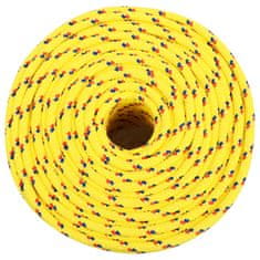 Vidaxl Vrv za čoln rumena 10 mm 250 m polipropilen