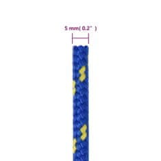 Vidaxl Delovna vrv moder 5 mm 100 m polipropilen
