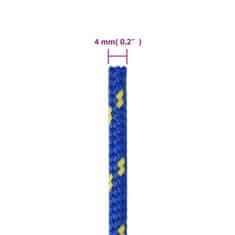 Vidaxl Vrv za čoln moder 4 mm 500 m polipropilen