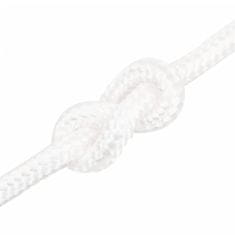 Vidaxl Vrv za čoln popolnoma bela 18 mm 25 m polipropilen