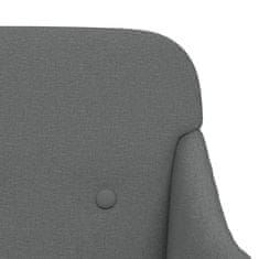 Vidaxl vidaXL Klop temno siva 110x76x80 cm oblazinjena iz blaga