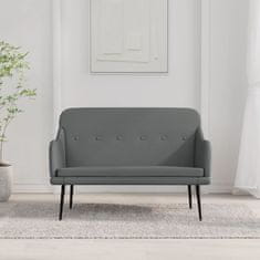Vidaxl vidaXL Klop temno siva 110x76x80 cm oblazinjena iz blaga