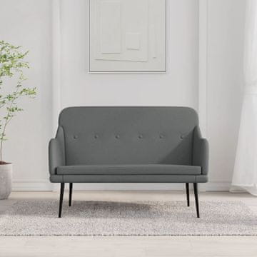 Vidaxl vidaXL Klop temno siva 110x76x80 cm oblazinjena iz blaga