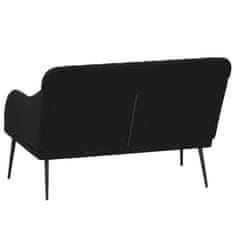 Vidaxl Klop črna 110x76x80 cm žamet