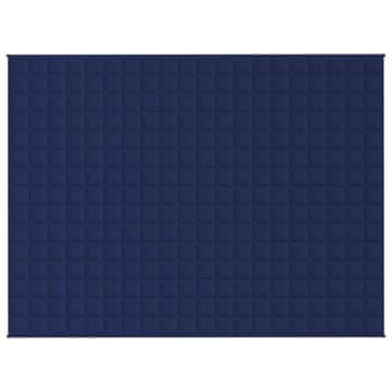 Vidaxl Obtežena odeja modra 150x200 cm 11 kg blago