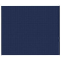 Vidaxl Obtežena odeja modra 220x260 cm 15 kg blago