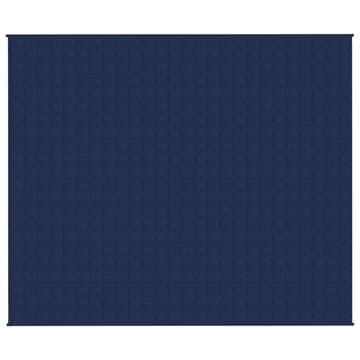 Vidaxl Obtežena odeja modra 220x260 cm 15 kg blago