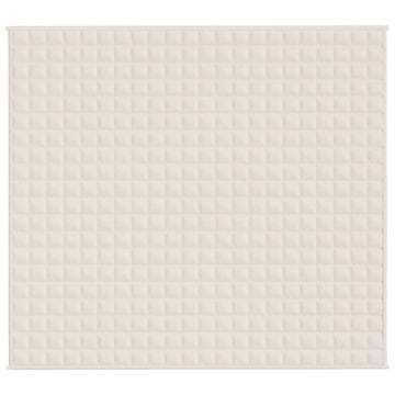 Vidaxl Obtežena odeja svetlo krem 200x225 cm 13 kg blago