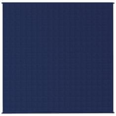 Vidaxl Obtežena odeja modra 200x200 cm 13 kg blago