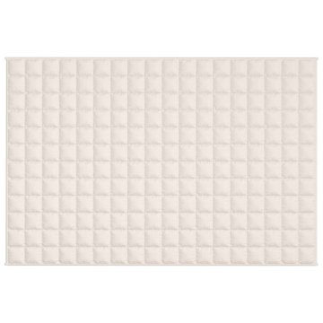 Vidaxl Obtežena odeja svetlo krem 120x180 cm 5 kg blago