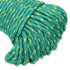 Vidaxl Vrv za čoln zelena 3 mm 100 m polipropilen