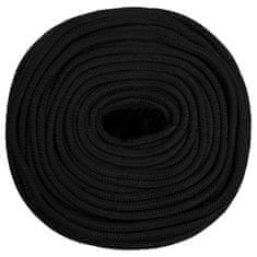 Vidaxl Delovna vrv črna 8 mm 500 m polipropilen