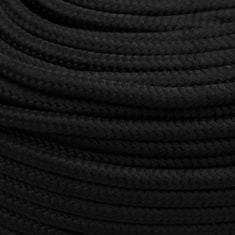 Greatstore Delovna vrv črna 8 mm 500 m polipropilen