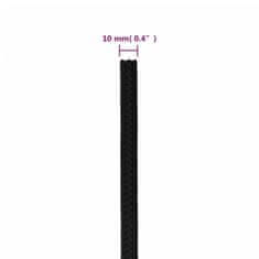 Vidaxl Delovna vrv črna 10 mm 25 m poliester