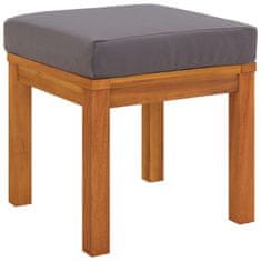 Vidaxl Vrtni stolčki z blazinami 2 kosa 40x40x42 cm trden akacijev les