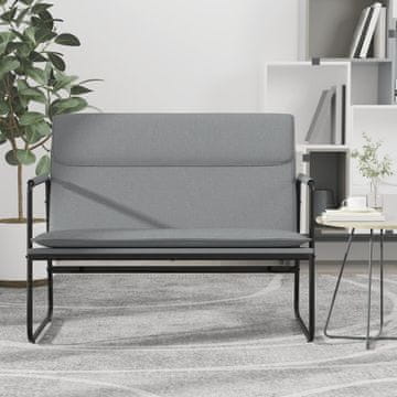 Vidaxl vidaXL Klop svetlo siva 100x64x80 cm oblazinjena iz blaga