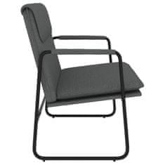 Vidaxl vidaXL Klop, temno siva, 100x64x80 cm, oblazinjena s tkanino