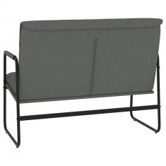 Vidaxl vidaXL Klop, temno siva, 100x64x80 cm, oblazinjena s tkanino