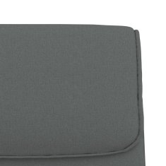 Vidaxl vidaXL Klop, temno siva, 100x64x80 cm, oblazinjena s tkanino