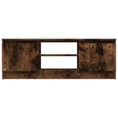 Vidaxl TV omarica z vrati dimljen hrast 102x30x36 cm