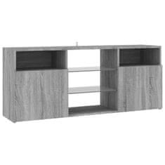 Vidaxl TV omarica z LED lučkami siva sonoma 120x30x50 cm