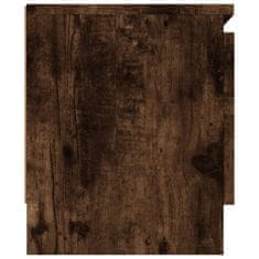 Vidaxl TV omarica z vrati dimljen hrast 102x30x36 cm