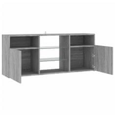 Vidaxl TV omarica z LED lučkami siva sonoma 120x30x50 cm