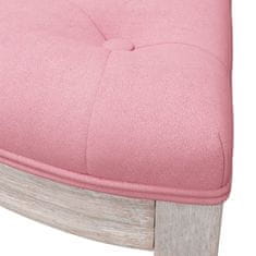 Greatstore Klop roza 110,5x45x49 cm žamet