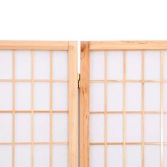 Vidaxl Zložljiv 6-delni paravan japonski stil 240x170 cm črne barve