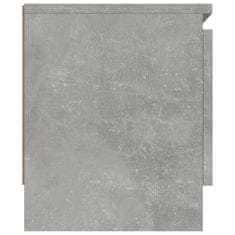 Vidaxl TV omarica z vrati betonsko siva 102x30x36 cm