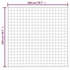 Vidaxl Obtežena odeja svetlo krem 200x200 cm 9 kg blago