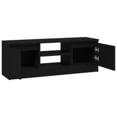 Vidaxl TV omarica z vrati črna 102x30x36 cm