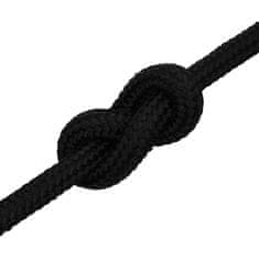 Vidaxl Delovna vrv črna 16 mm 25 m poliester
