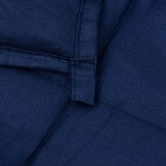 Vidaxl Obtežena odeja modra 220x235 cm 11 kg blago
