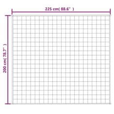 Vidaxl Obtežena odeja siva 200x225 cm 9 kg blago