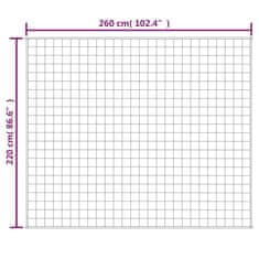 Vidaxl Obtežena odeja modra 220x260 cm 15 kg blago