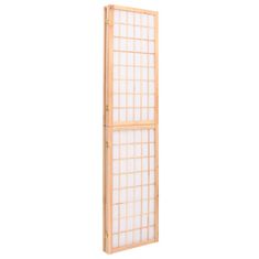 Vidaxl Zložljiv 3-delni paravan japonski stil 120x170 cm bele barve