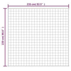 Vidaxl Obtežena odeja modra 220x235 cm 15 kg blago