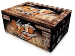Blaumann Komplet posode z neprebojno plastjo Le Chef Line Rosegold 11 kosov BL-3342