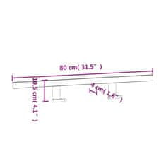 Vidaxl LED svetilka za ogledalo 13 W hladno bela 80 cm 6000 K
